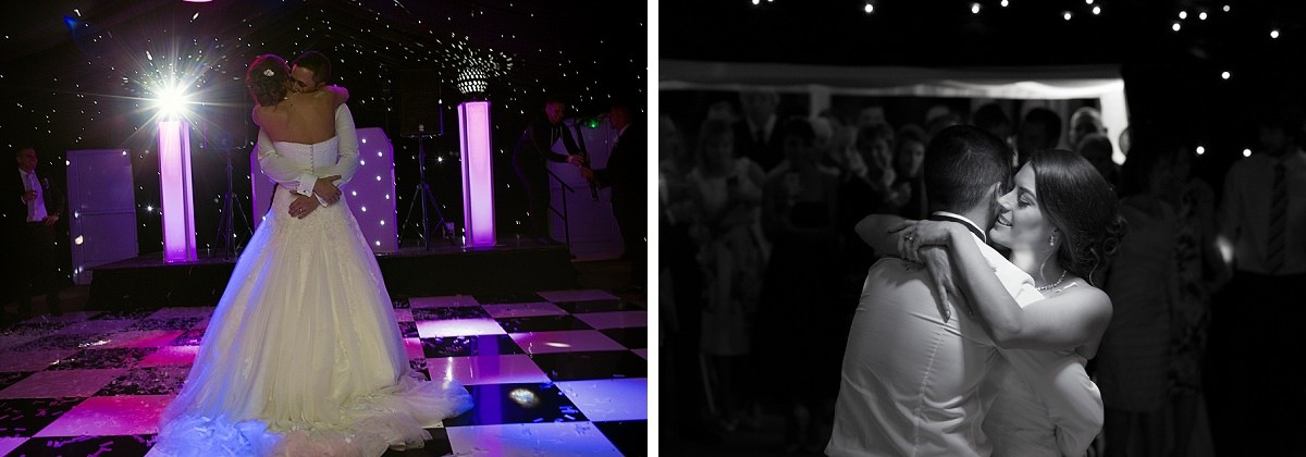 Bride and groom on the dance floor