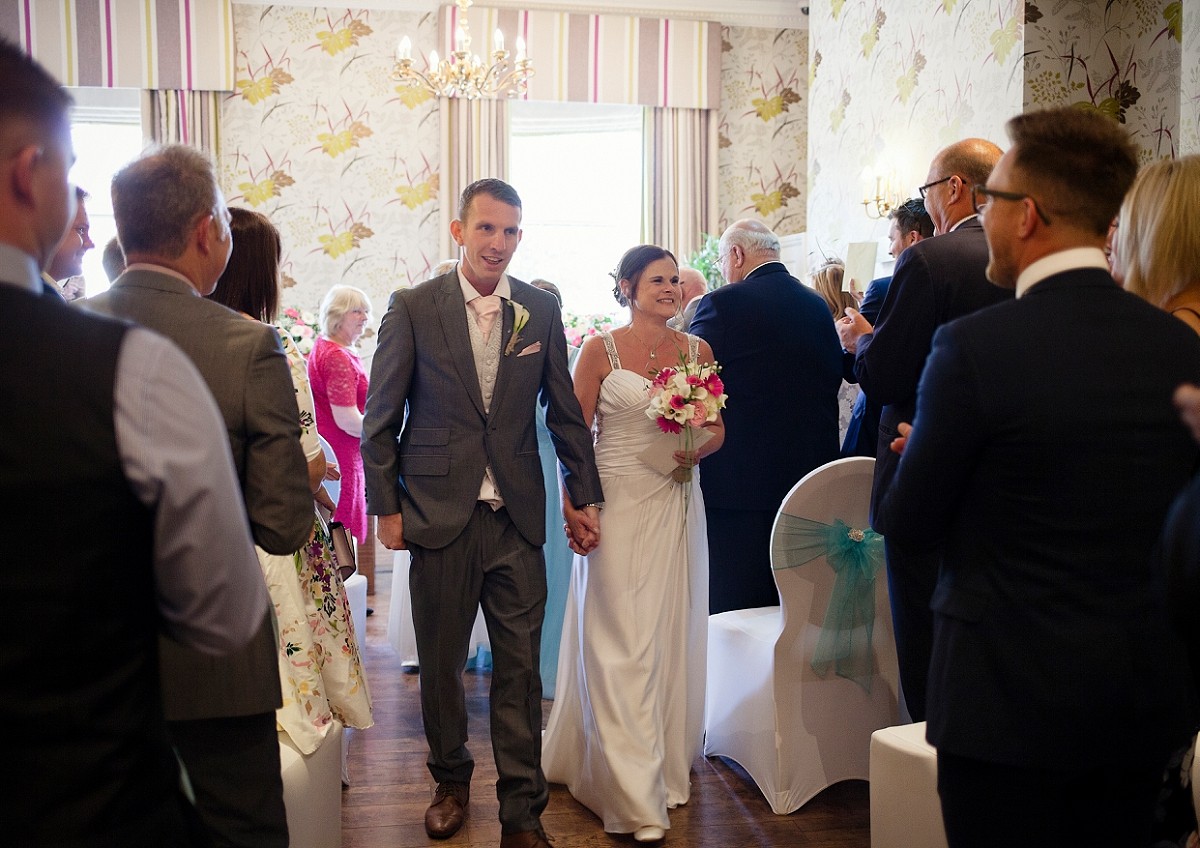 leaving the ceremony room