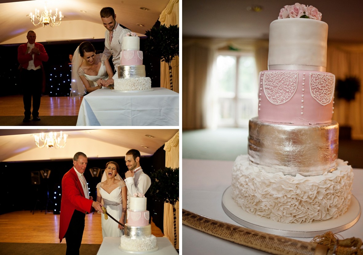 an amazing cake cut by Olgerta and Paul
